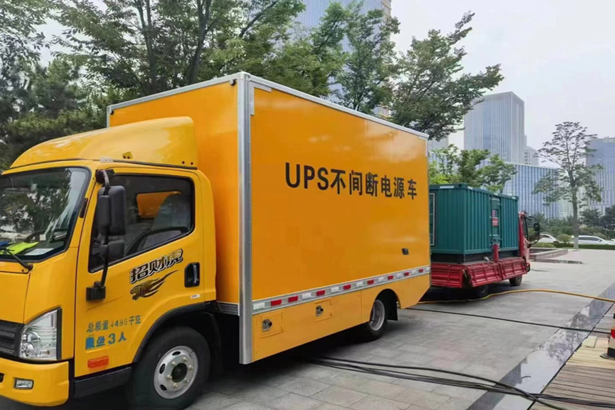 于田发电机租赁施工现场
