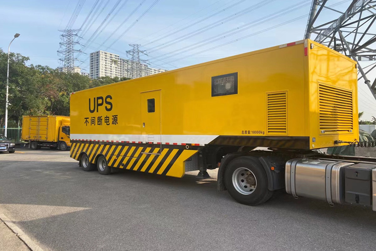 于田发电机租赁施工现场