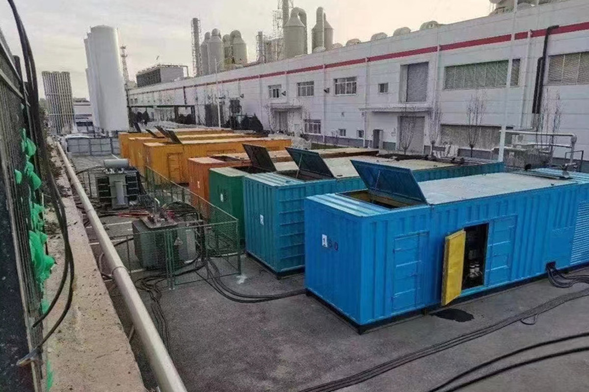 于田发电机租赁施工现场